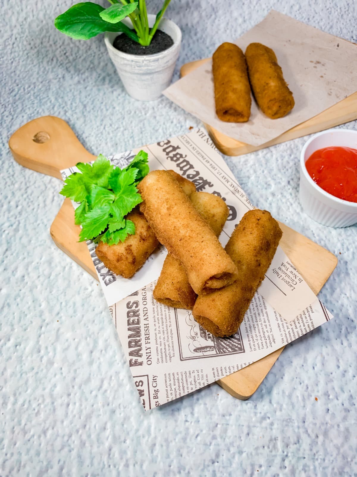 Martabak ayam jamur frozen untuk cemilan cafe